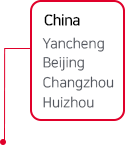 Yancheng, Beijing, Changzhou, Huizhou