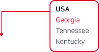 USA, Georgia, Tennessee, Kentucky